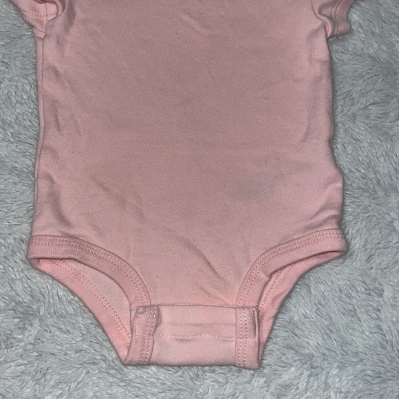 (3 for $10) rococo pink bodysuit - Picture 3 of 4